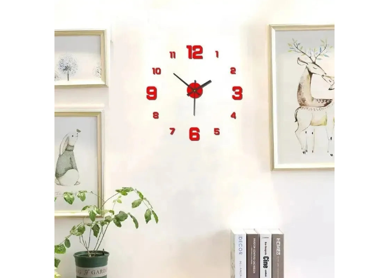 Large Acrylic Mirror Wall Clock